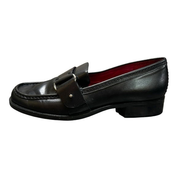 Franco Sarto Women’s Black Leather Upper Slip-On Loafers size 7.5 - Picture 9 of 13